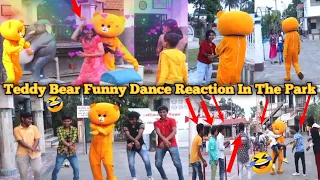 2022 Teddy Bear Fanny Dance Reaction IN The Park |Teddy Bear Dance With Cute Girl (ABS teddy)