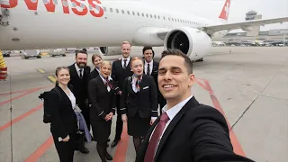1 Tag als Cabin Crew Member bei @FlySWISS