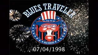 Blues Traveler performing "Crystal Flame" at Red Rocks Amphitheater in Morrison, CO on 07/04/1998