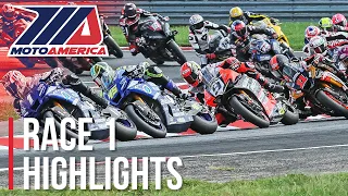 MotoAmerica Medallia Superbike Race 1 Highlights at New Jersey 2022