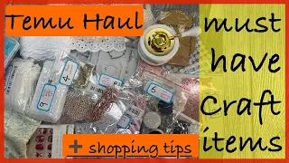 Must have Temu craft items ➕Tips I use when shopping on Temu!