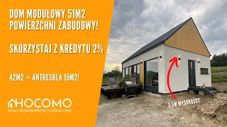 Dom 57 m2  W cenie KAWALERKI -  Dom w Kredycie 2%? Połowa ceny mieszkania! | HOCOMO