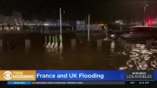 France, UK experience torrential rain and flooding