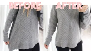 HOW TO SLIM A SWEATER IN 8 MINUTES