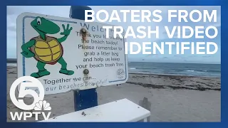 'Several' boaters identified from video of trash dumped into ocean