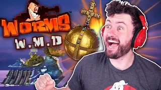 DOWN TO THE WIRE! | Worms WMD w/ The Derp Crew
