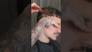 scissors over comb technique