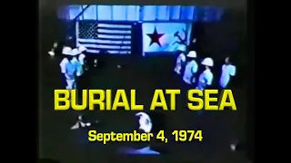 K129 Burial At Sea Ceremony On Glomar Explorer September 4, 1974