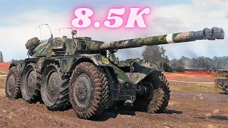 Panhard EBR 105  8.5K Damage 8 Frags  World of Tanks , WoT Replays tank game