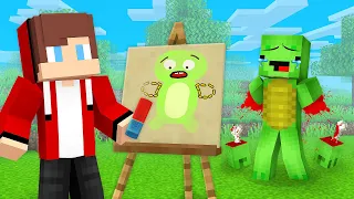 JJ Use DRAWING MOD to DELETE ANYTHING from Mikey in Minecraft! - Maizen