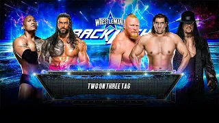 THE ROCK & ROMAN REIGNS VS TEAM THE GREAT KHALI | WWE 2K23