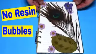 Watch me RESIN with Feathers and Flowers without any Bubbles