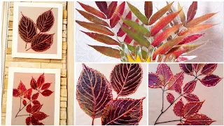 3 Удивительные идеи из осенних листьев. Осенние поделки своими руками.DIY autumn crafts from leaves