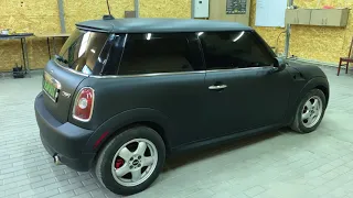 Mini Cooper из белого в черный. Стильное защитное покрытие DEMPINOX.