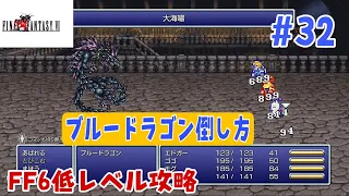 【FF6低レベル攻略#32】大苦戦‼ブルードラゴン倒し方【ブルードラゴン編】