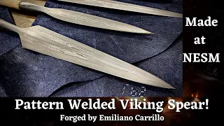 Pattern Welded Viking Spear taught by Emilliano Carrillo at NESM