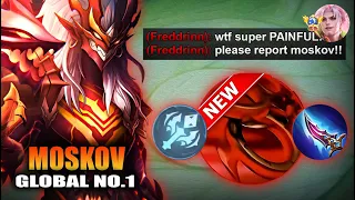THANK YOU MOONTON FOR THIS NEW MOSKOV ONE SHOT BUILD AND EMBLEM!🔥 ( INSANE DAMAGE! ) - MLBB