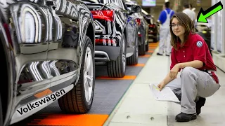 Volkswagen Factory🚘Touran 2024:  Wolfsburg factory tour – visit – Where are VW made? {Documentary}