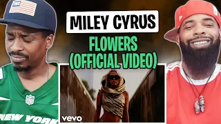 AMERICAN RAPPER REACTS TO -Miley Cyrus - Flowers (Official Video)