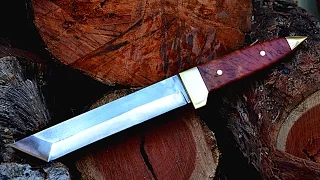 Knife making - making a Japanese tanto fighting knife