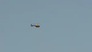 Helicopter Going Round Derby. (4K)