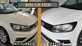 VW GOL 2021 I BÁSICO E COMPLETO I CARRO COMPARATIVO
