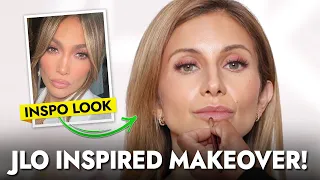 Professional Makeup Artist Gives Me a Jennifer Lopez Glowy Skin Inspired Makeover!