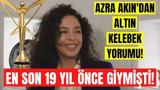 Azra Akın'dan dikkat çeken Altın Kelebek yorumu! Dünya güzeli seçildiği elbiseyi yeniden mi giyecek?