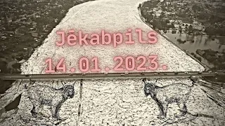 Plūdi Jēkabpilī un apkārtnē | Floods in Jekabpils district (14.01.2023.)