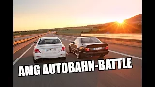 Highspeed Battle Autobahn: AMG E 63 S (2017) vs 300 CE 6.0-32V AMG (1987) "The Hammer"