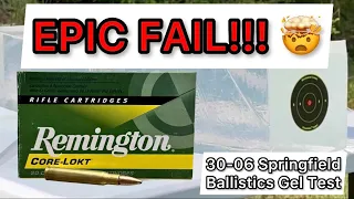 30-06 Remington Corelokt 165gr Ammo Review & Ballistics Gel Test: EPIC AMMO FAIL!