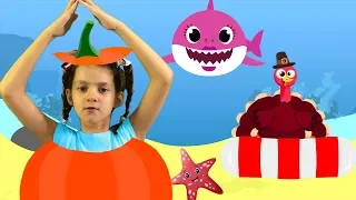 Baby Shark Thanksgiving Song | Thanksgiving Songs for Kids | Kids Songs by Bum Bon