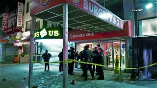 Gunman Fatally Shoots Teen Girl Working at Harlem Burger King / Manhattan NYC 4K 1.9.22 SEE GODUNDME