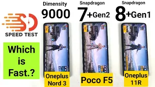 Poco F5 vs Oneplus 11r vs Nord 3 Speedtest Shocking Results