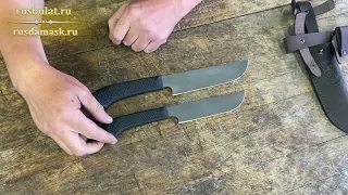 Обзор ножей Пчак из резинопластика, сталь D2