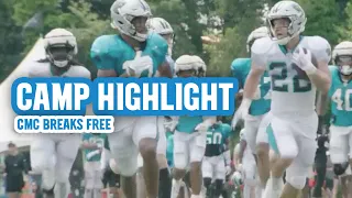 Camp Highlight: Christian McCaffrey breaks out into the open