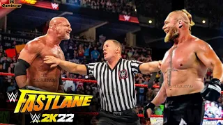 FULL MATCH - Goldberg vs Brock Lesnar : Fastlane 2022 - WWE 2K22