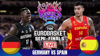 Live🔴 Germany Vs Spain FIBA Eurobasket 2022 Semi-finals Live Game Today (Scoreboard)