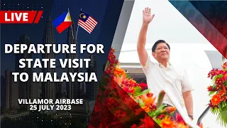 Departure for State Visit to Malaysia 07/25/2023