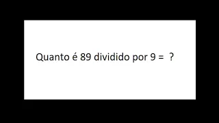 COMO FAZER CONTA DE DIVIDIR