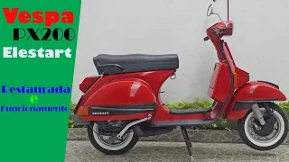 Piaggio Vespa PX 200 Elestart 1986 - Detalhes - Funcionamento - Tutorial de partida