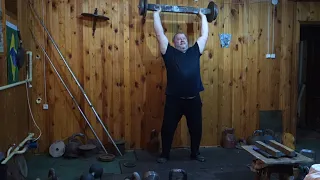 САКСОН БАР 50 КГ!СИЛОВОЙ РЫВОК 6 РАЗ 50 KG SAXON BAR MUSCLE SNATCH 6 REPS