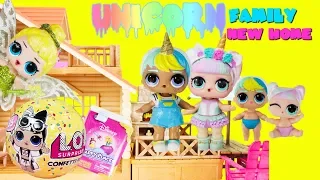 LOL Surprise UNICORN FAMILY New Home Unicorn Boi, Unicorn, LOL Tinker bell Toys Surprises