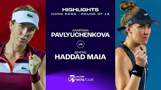 Anastasia Pavlyuchenkova vs. Beatriz Haddad Maia | 2023 Hong Kong Round of 16 | WTA Match Highlights