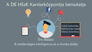 Karrieriskola sorozat - Őrsi Balázs: A mesterséges intelligencia és a munka jövője