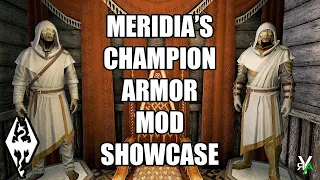 Xbox Skyrim SE: MERIDIA'S CHAMPION Armor Mod Showcase