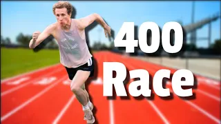 Distance Runner Races 400m *First 400m in 8 years*