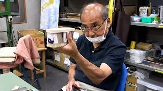 Process of making clothes brush by craftsmen with 80 years of history in Japan.