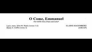 'O Come Emmanuel' arr. Elaine Hagenberg rehearsal scrolling sheet music