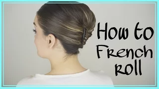 How to do an easy French Twist in your own Hair! EASY TRICK!